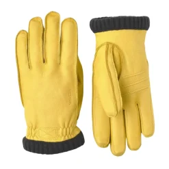 Deerskin Primaloft Rib Handschoenen, Geel