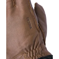 Deerskin Primaloft Rib Handschoen, Bruin