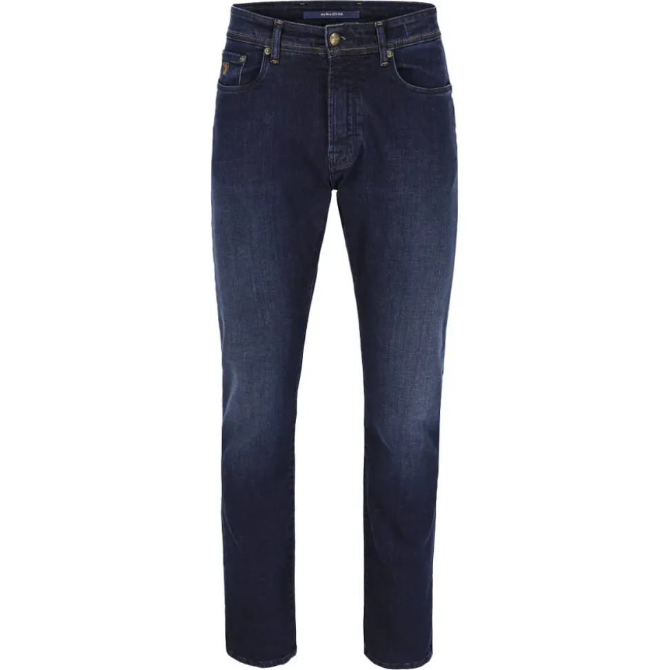 Denim Jeans in Rustiek Groen