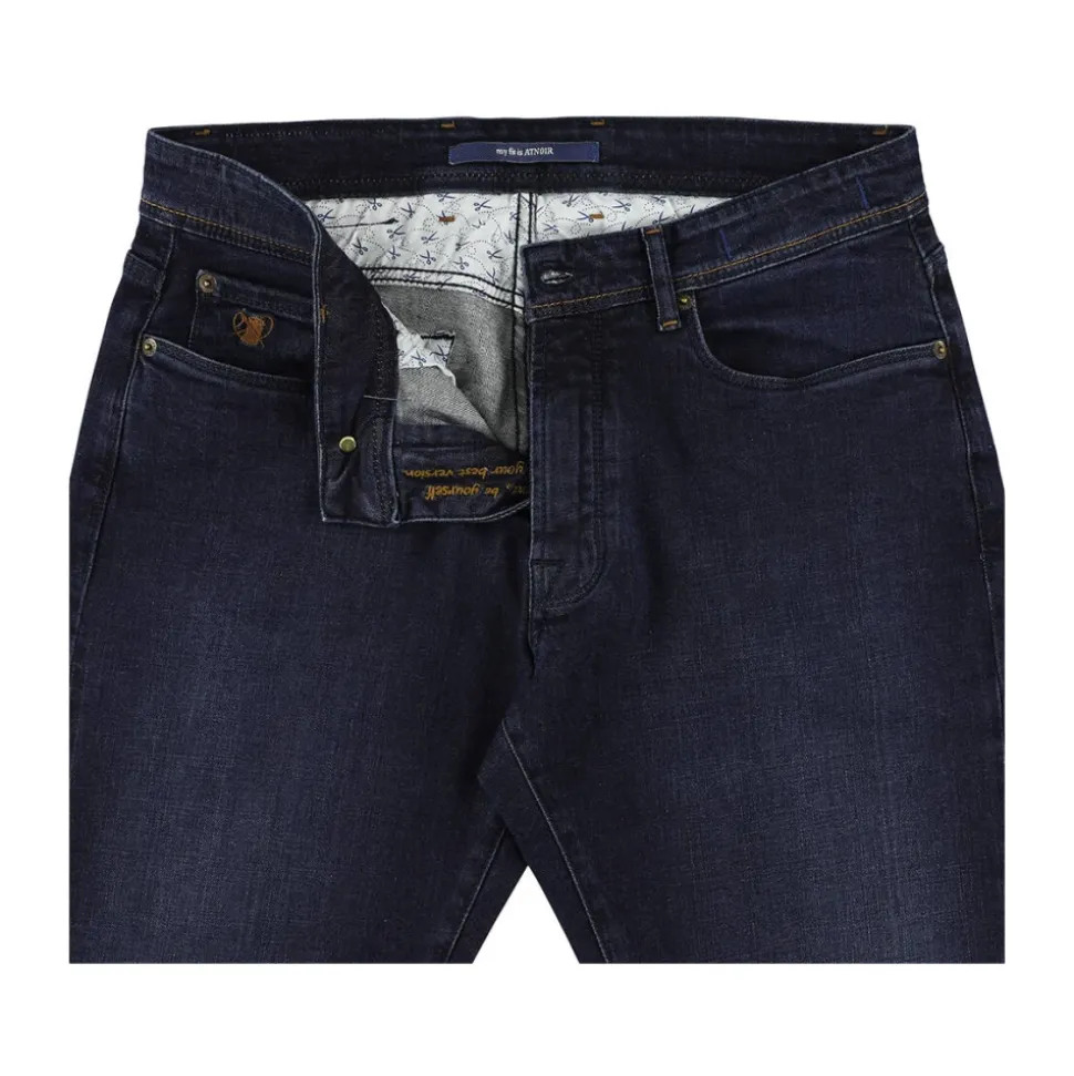 Denim Jeans in Rustiek Groen