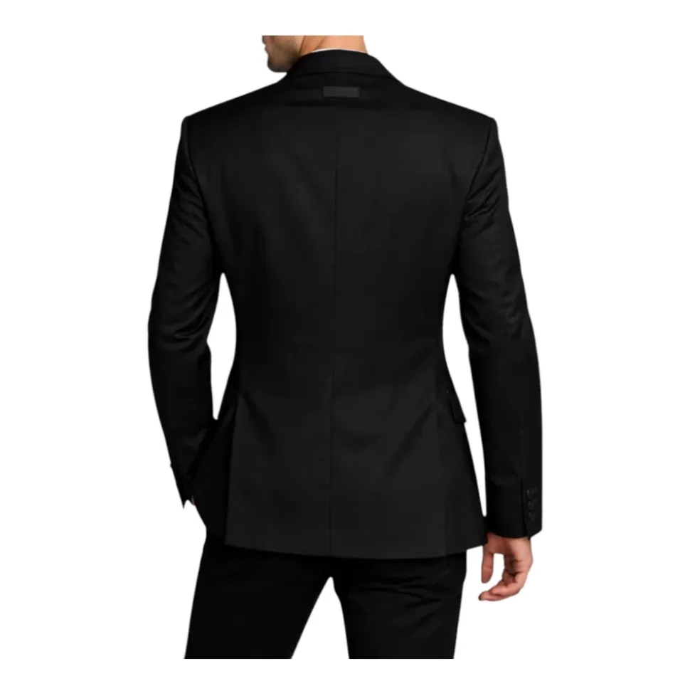 Double-Breasted Cady Blazer