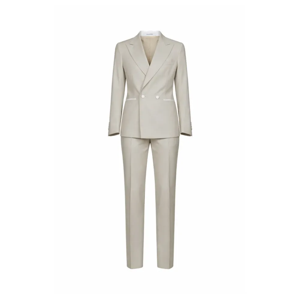 Double-Breasted Suit Set