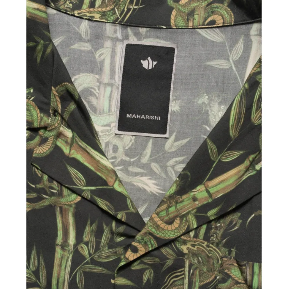 Dragon Bamboo Camp Collar Shirt