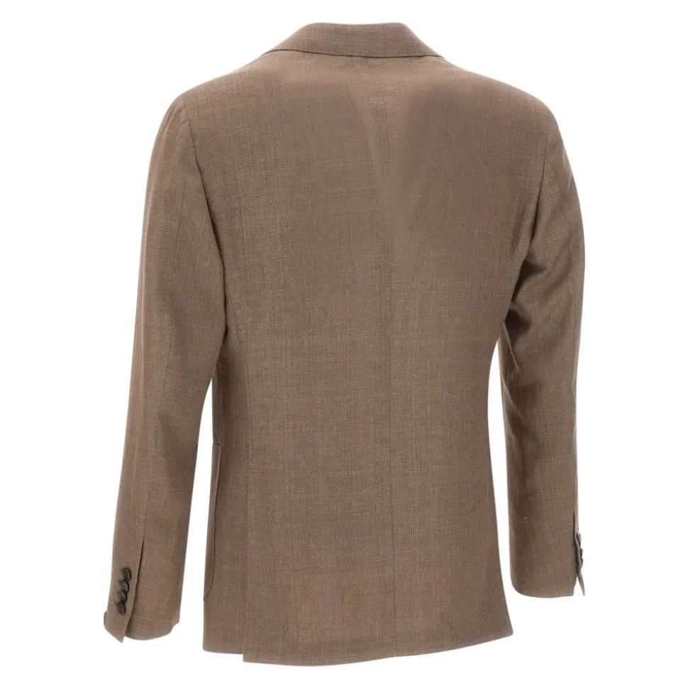 Drieknoopsblazer met piek revers