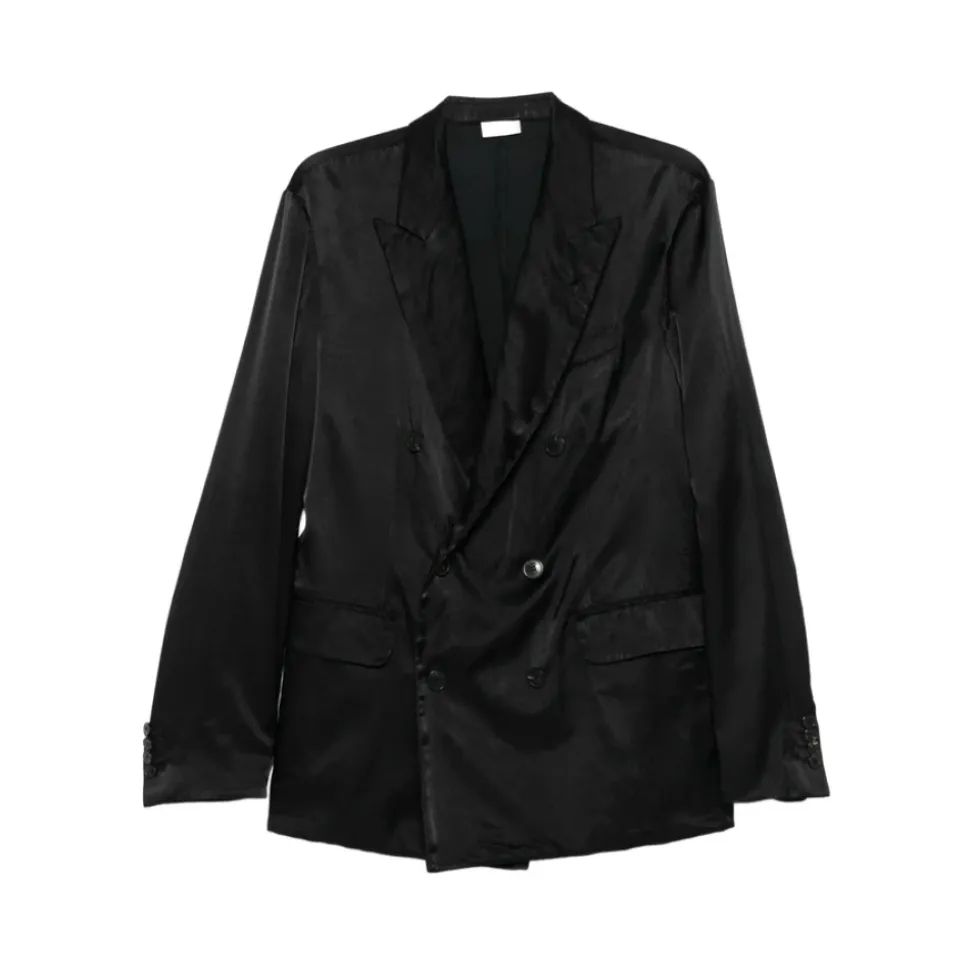 Dubbelrijige blazer met piek revers
