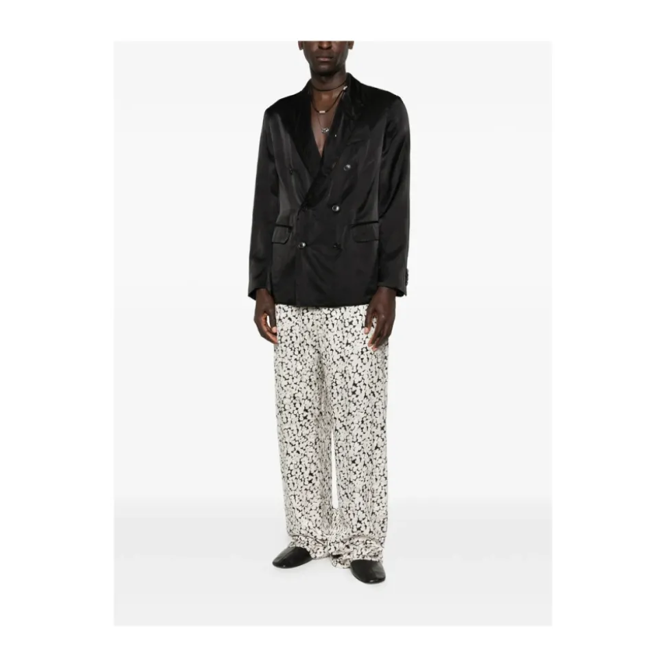 Dubbelrijige blazer met piek revers