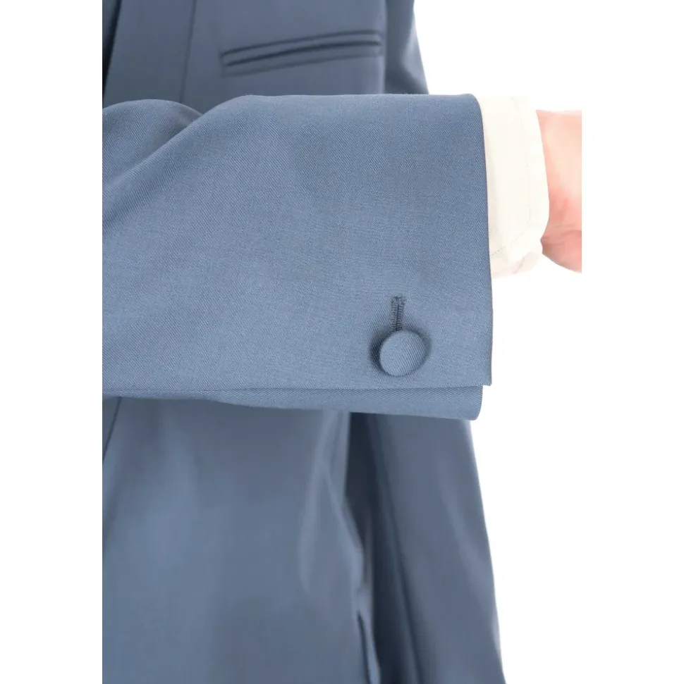 Dubbelrijige, op maat gemaakte kimono jas
