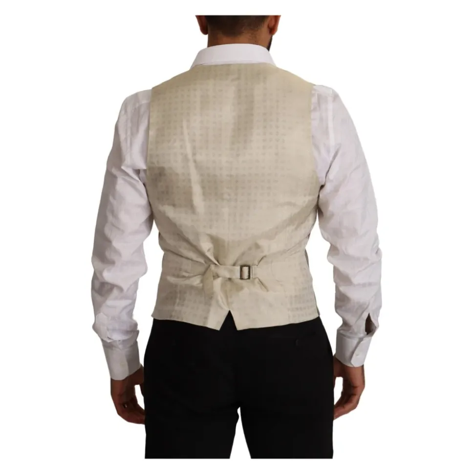 Elegant Beige Suit Vest