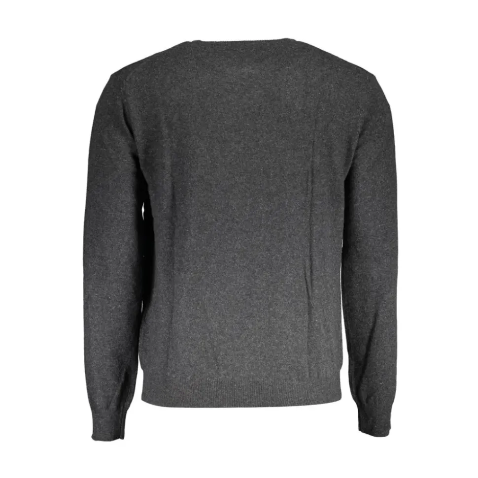 Elegante grijze wollen trui