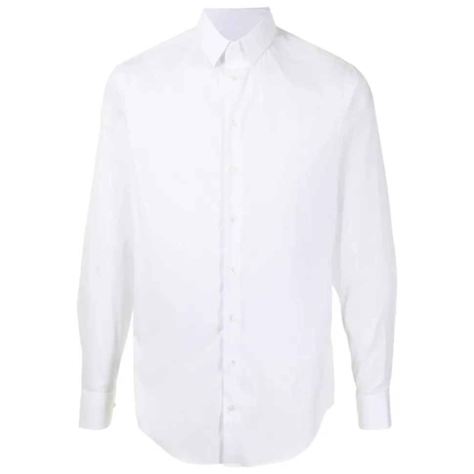Elegante Witte Overhemd met Lange Mouwen