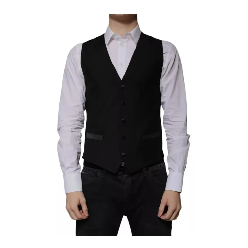 Elegante Zwarte Formele Vest