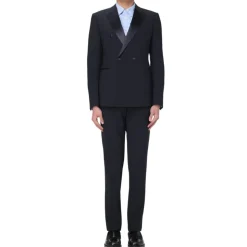 Elegante Double-Breasted Smoking Jurk