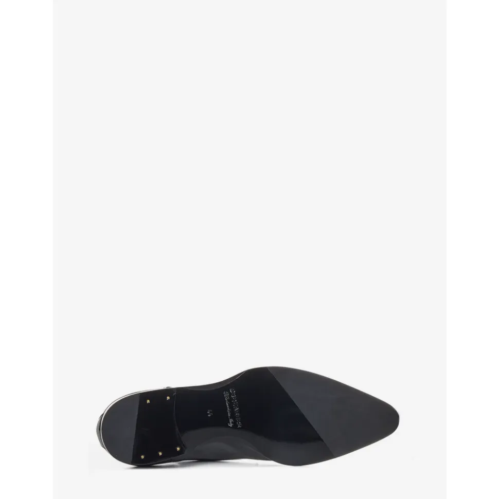 Elegante Zwarte Leren Werkschoenen