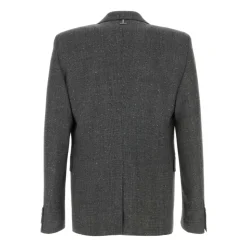 Embroidered Glencheck Blazer