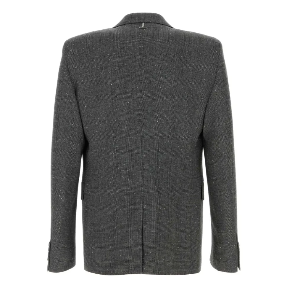 Embroidered Glencheck Blazer