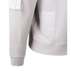 Garment Dyed Diagonal Fleece Quarter Zip Sweatshirt