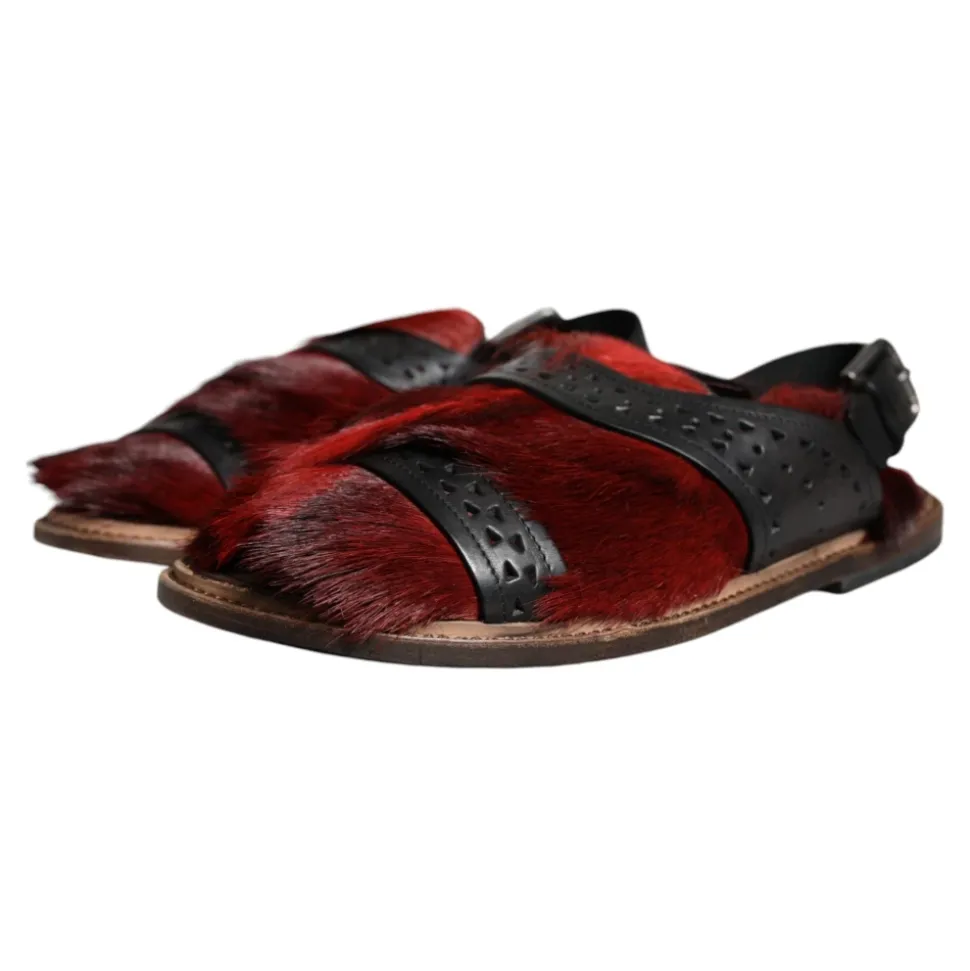 Gazelle Haar Leren Sandalen Schoenen