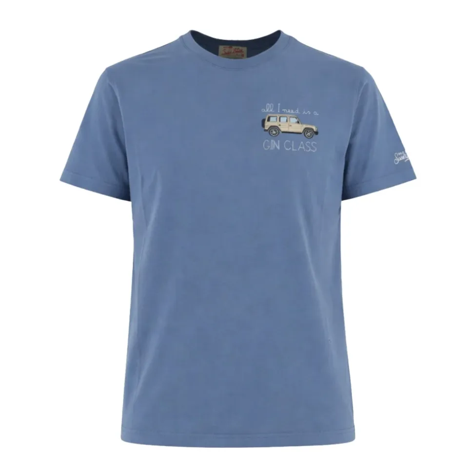 Geborduurde Katoenen T-Shirt