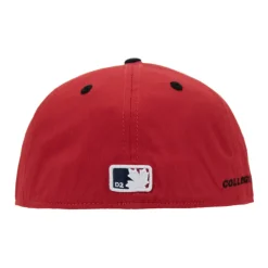 Geborduurde baseballpet met siliconen detail