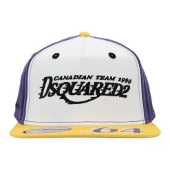 Geborduurde baseballpet met siliconen detail