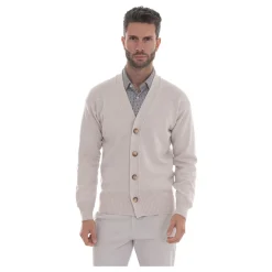 Gebreid vest met V-hals