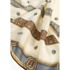 Gedrukte Zijden Twill Sjaal 90 cm