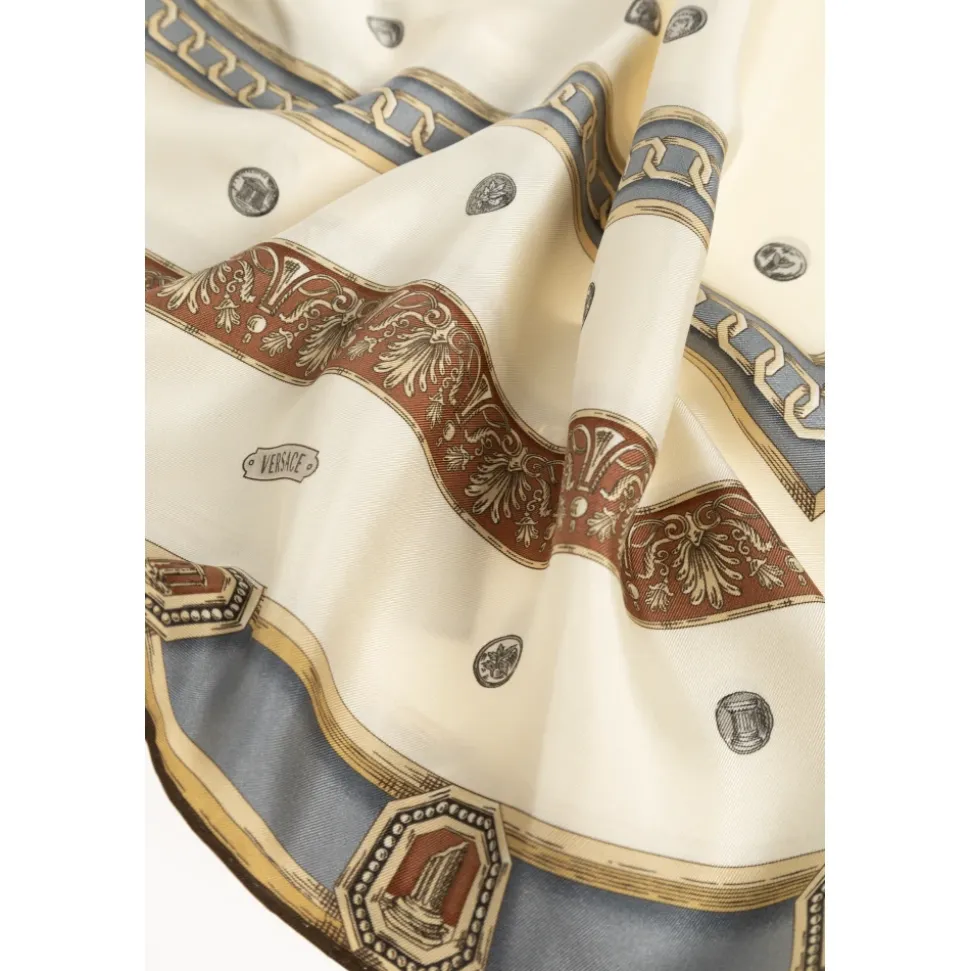 Gedrukte Zijden Twill Sjaal 90 cm