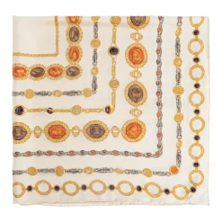 Gedrukte Zijden Twill Sjaal 90 cm