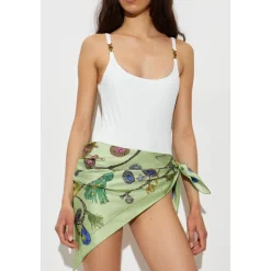 Gedrukte Zijden Twill Sjaal 90 cm