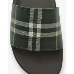 Gekleurde instap-slippers met ruitjes