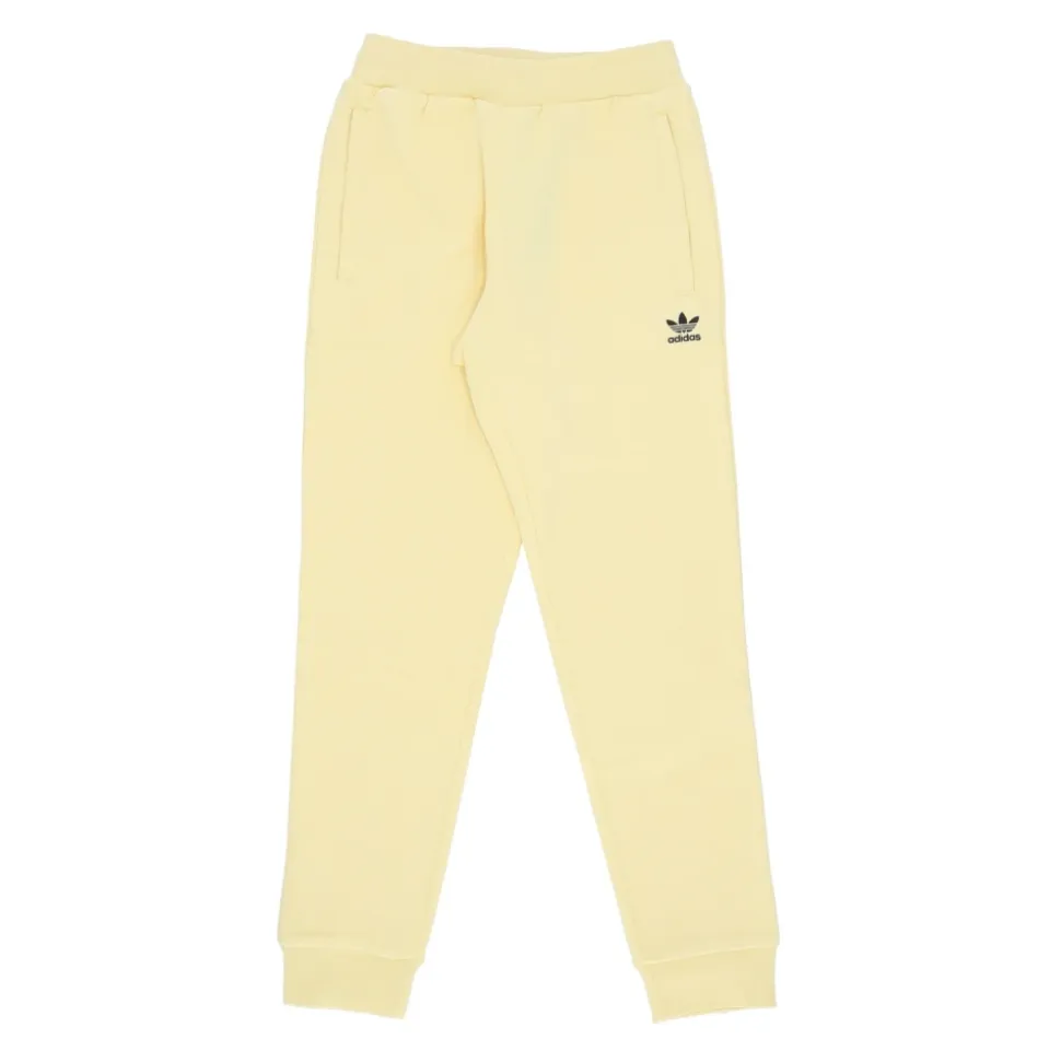 Gele Fleece Joggingbroek met Elastische Taille