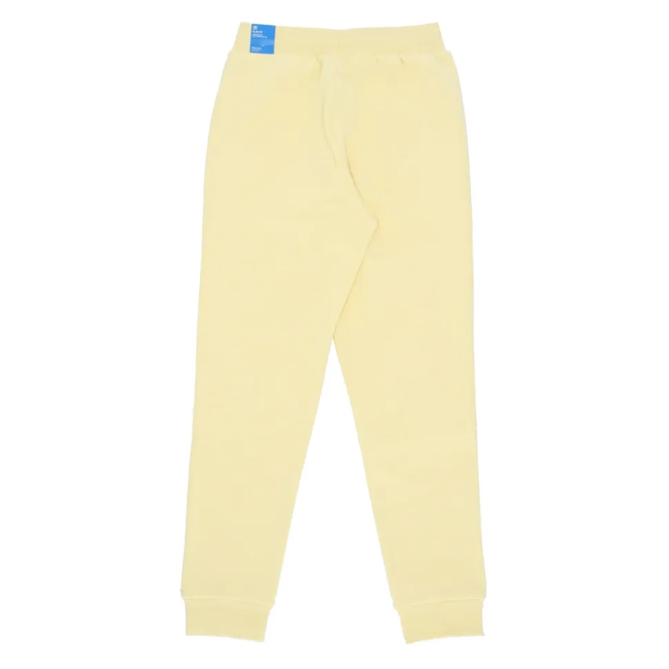 Gele Fleece Joggingbroek met Elastische Taille