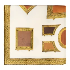 Geprinte zijden twill sjaal 70 cm