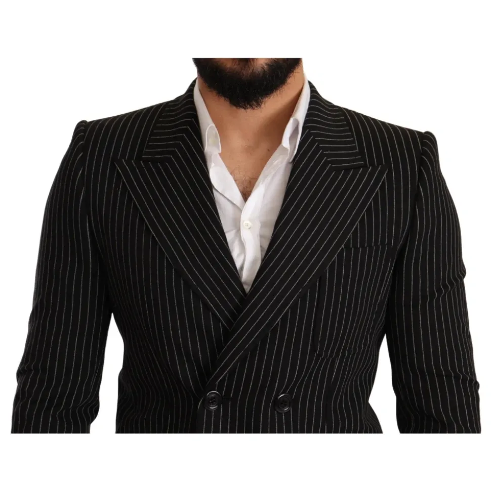 Gestreepte Peak Revers Blazer