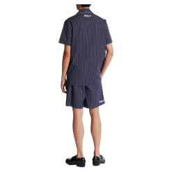 Gestreepte poplin pyjama overhemd