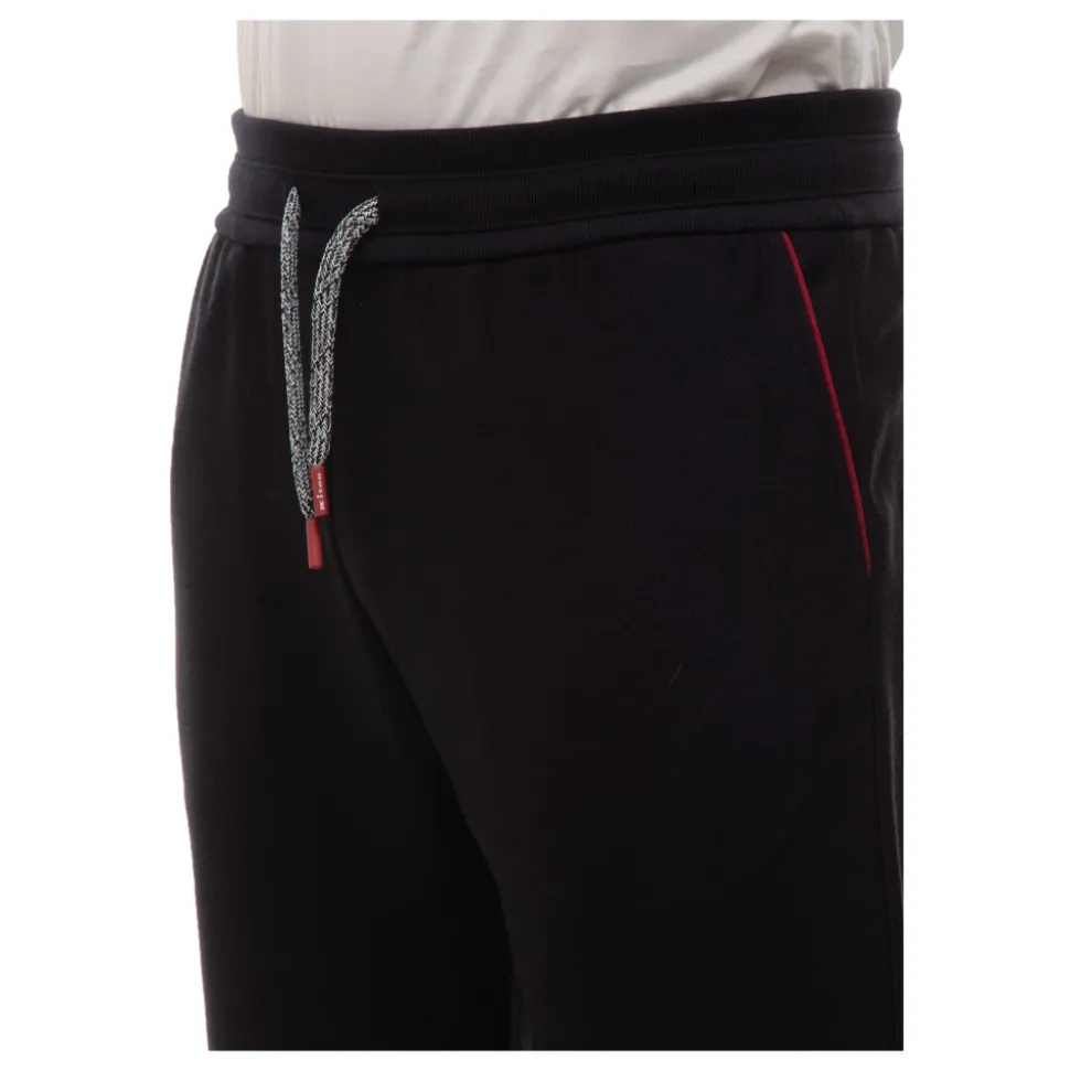 Gestructureerde katoenen tracksuit met logodetail