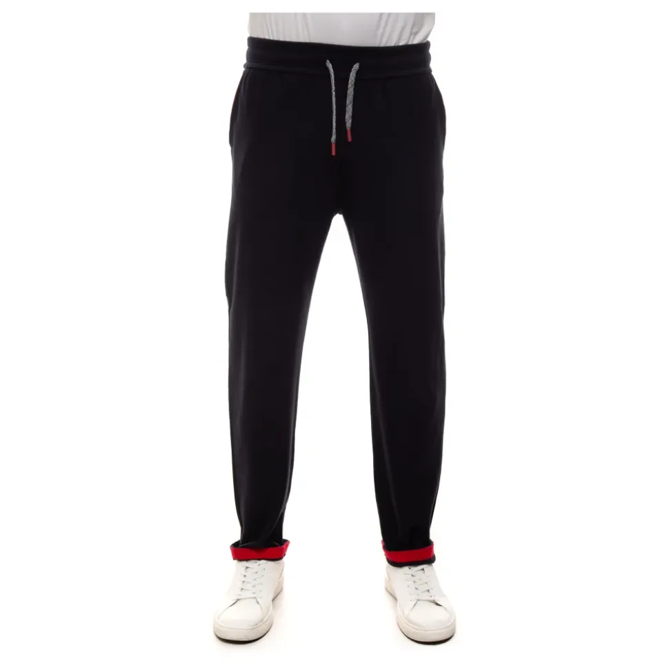 Gestructureerde katoenen tracksuit met logodetail