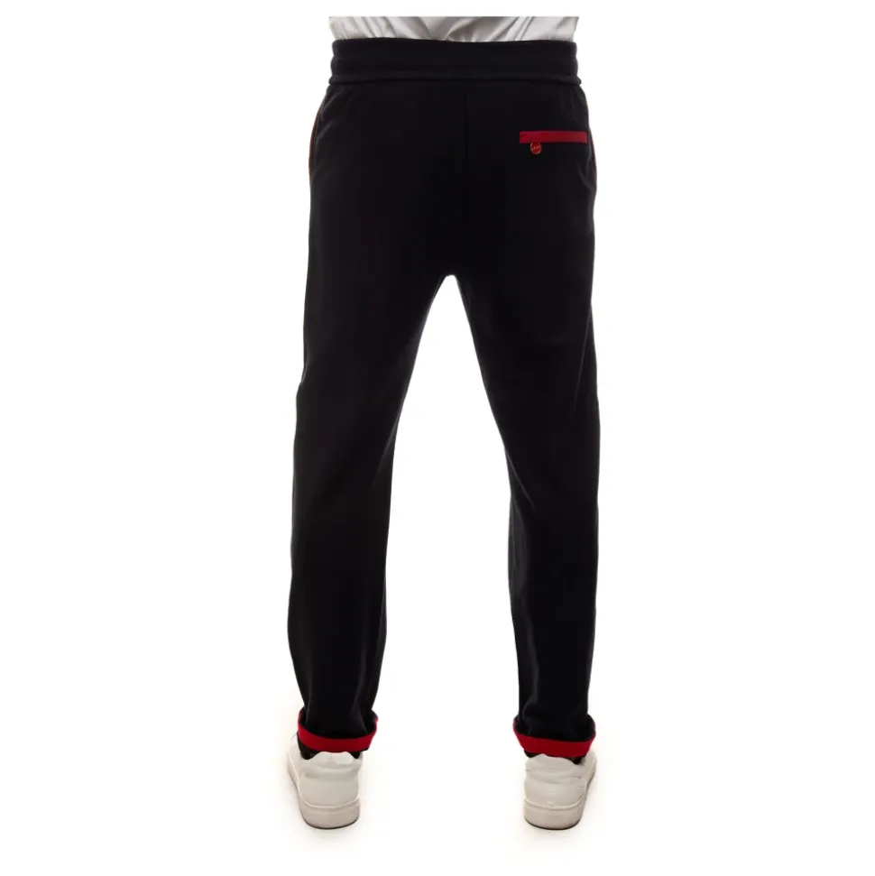 Gestructureerde katoenen tracksuit met logodetail
