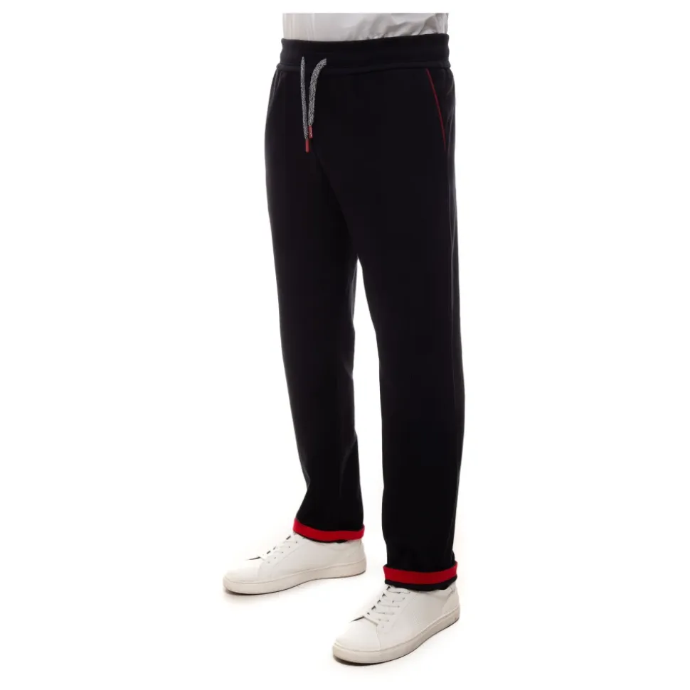 Gestructureerde katoenen tracksuit met logodetail