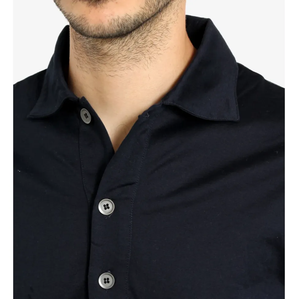 Gestructureerd Katoenen Poloshirt