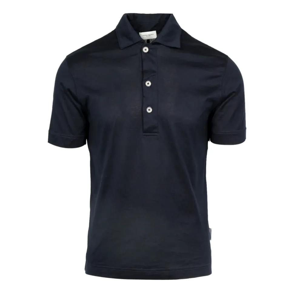 Gestructureerd Katoenen Poloshirt