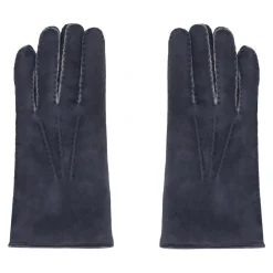 Gevoerde Leren Handschoenen met Shearling