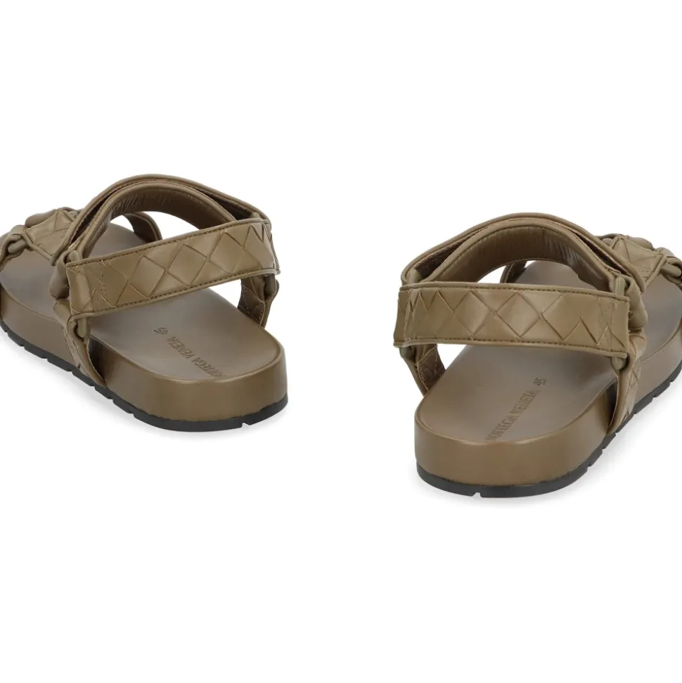 Geweven Leren Sandalen