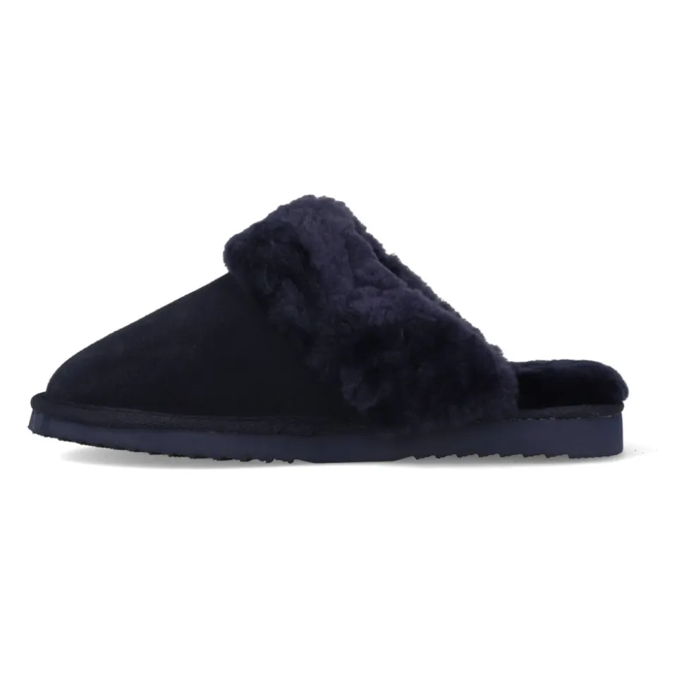 Gezellige Flurry Pantoffels in Donkerblauw