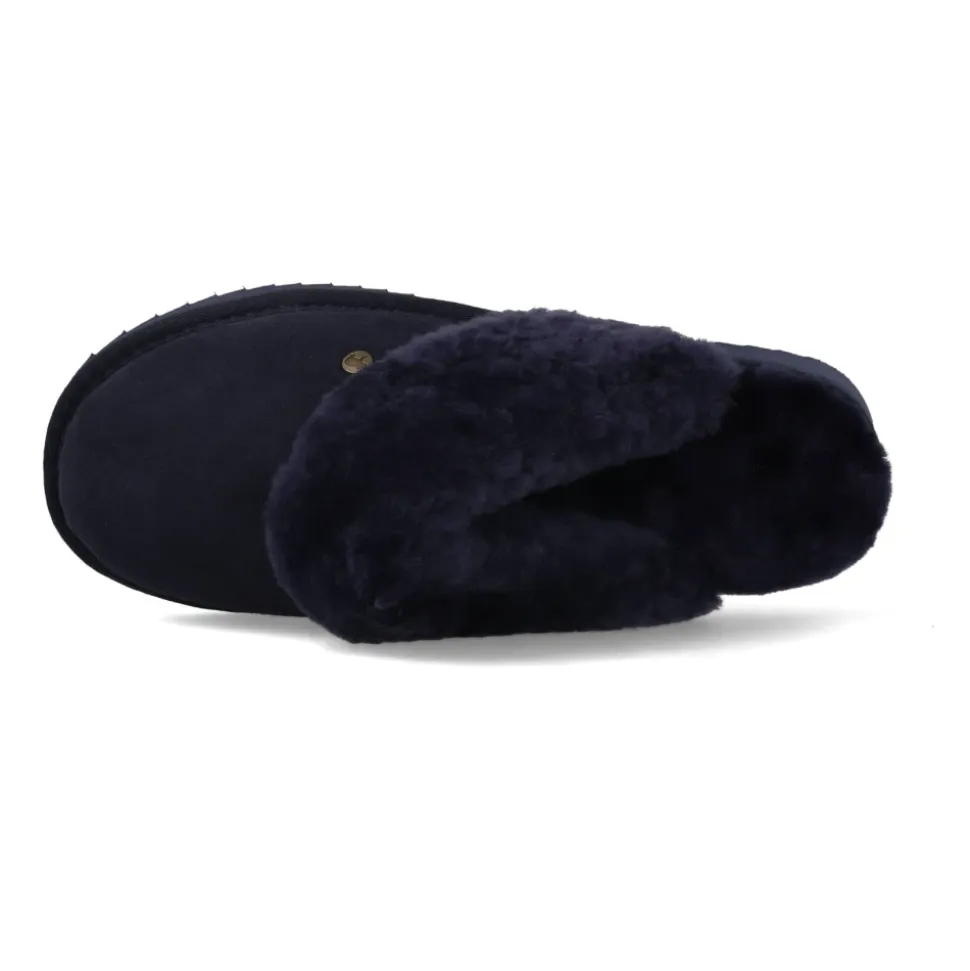 Gezellige Flurry Pantoffels in Donkerblauw