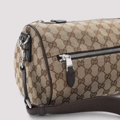 GG Canvas Small Cylinder Bag