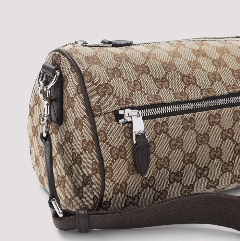 GG Canvas Small Cylinder Bag