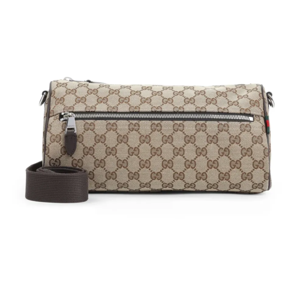 GG Canvas Small Cylinder Bag