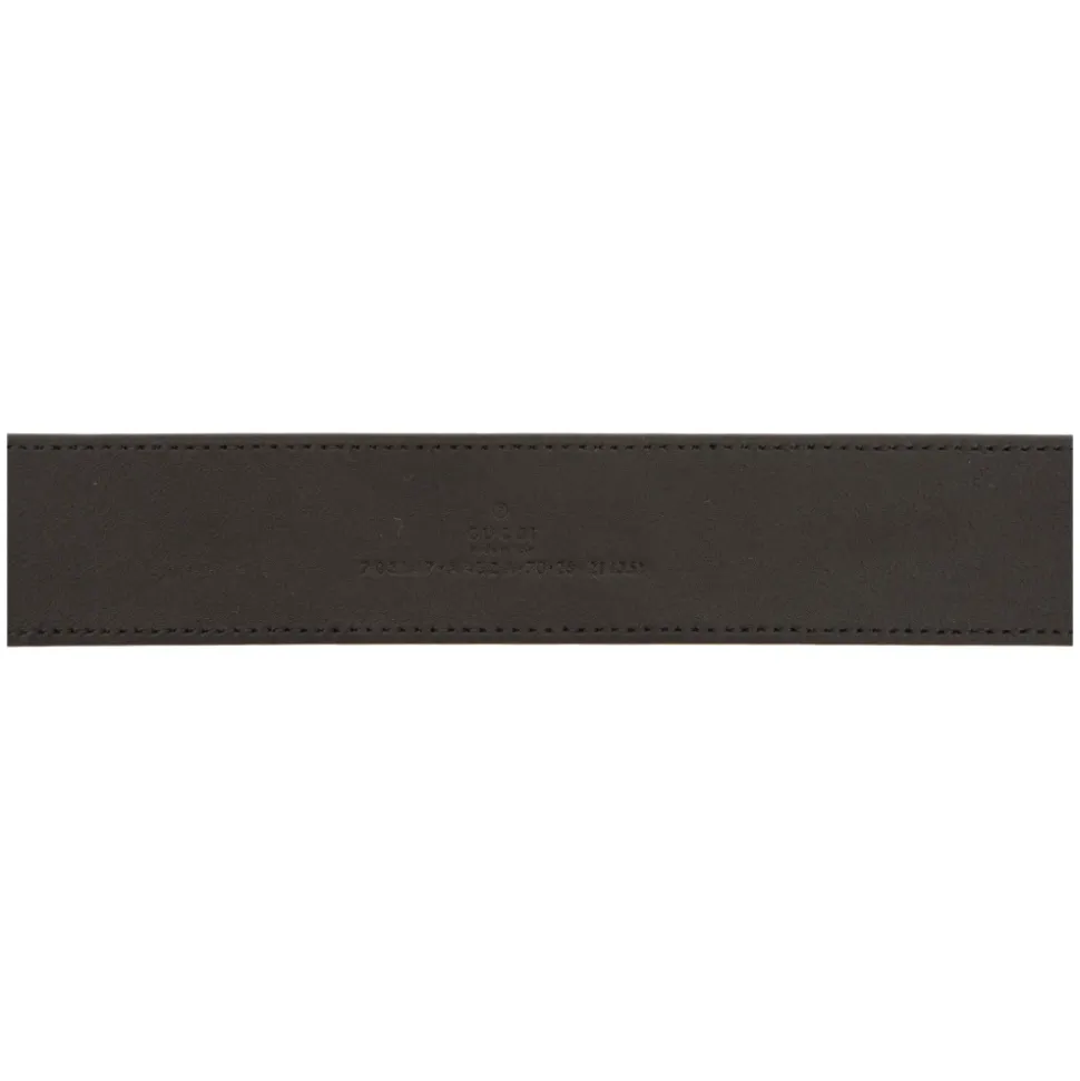 GG Embossed Leather Belt