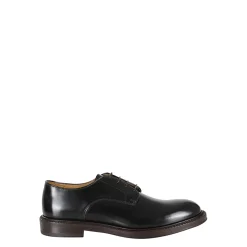 Gladde Derby Schoenen van Geborsteld Leer